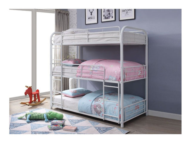 Cairo White Bunk Bed - Ornate Home