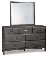 Caitbrook California King Storage Bedroom Set with Dresser, Mirror and Chest - Ornate Home