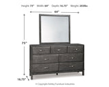 Caitbrook California King Storage Bedroom Set with Dresser, Mirror and Chest - Ornate Home