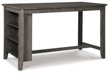 Caitbrook Gray Counter Height Dining Table and 4 Barstools (2 Chairs + 2 Stools) - Ornate Home