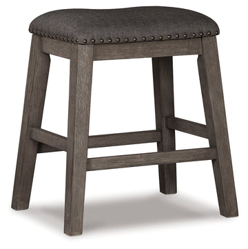 Caitbrook Gray Counter Height Dining Table and 4 Barstools (2 Chairs + 2 Stools) - Ornate Home