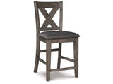 Caitbrook Gray Counter Height Dining Table and 4 Barstools (4 Chairs) (Online Special Price) - Ornate Home