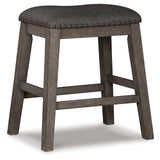 Caitbrook Gray Counter Height Dining Table and 4 Barstools (4 Stools) (Online Special Price) - Ornate Home