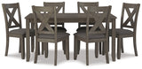 Caitbrook Gray Dining Room Set / (Set of 7) (Online Special Price) - Ornate Home
