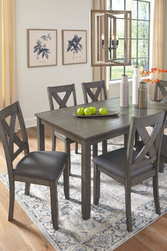 Caitbrook Gray Dining Room Set (Set of 7) - Ornate Home