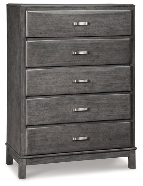 Caitbrook Gray Full Storage Bedroom Set with Chest - Ornate Home