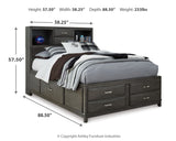 Caitbrook Gray Full Storage Bedroom Set with Chest - Ornate Home