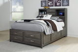 Caitbrook Gray Full Storage Bedroom Set with Dresser, Mirror and Nightstand (Online Special Price) - Ornate Home