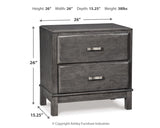 Caitbrook Gray Full Storage Bedroom Set with Dresser and Nightstand - Ornate Home