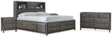 Caitbrook Gray King Storage Bedroom Set with Dresser and 2 Nightstands - Ornate Home