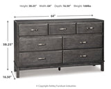 Caitbrook Gray King Storage Bedroom Set with Dresser and 2 Nightstands - Ornate Home