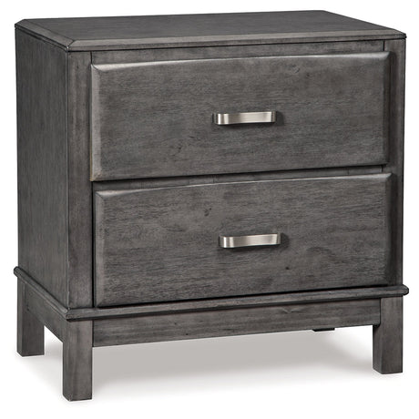 Caitbrook Gray Queen Storage Bedroom Set with Dresser, Mirror and Nightstand - Ornate Home