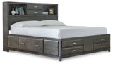Caitbrook Gray Queen Storage Bedroom Set with Dresser and Nightstand - Ornate Home