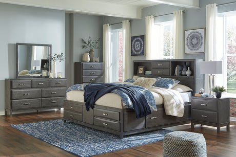 Caitbrook King Storage Bedroom Set with Dresser and Mirror - Ornate Home