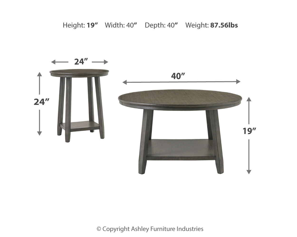 Caitbrook Table (Set of 3) (Online Special Price) - Ornate Home