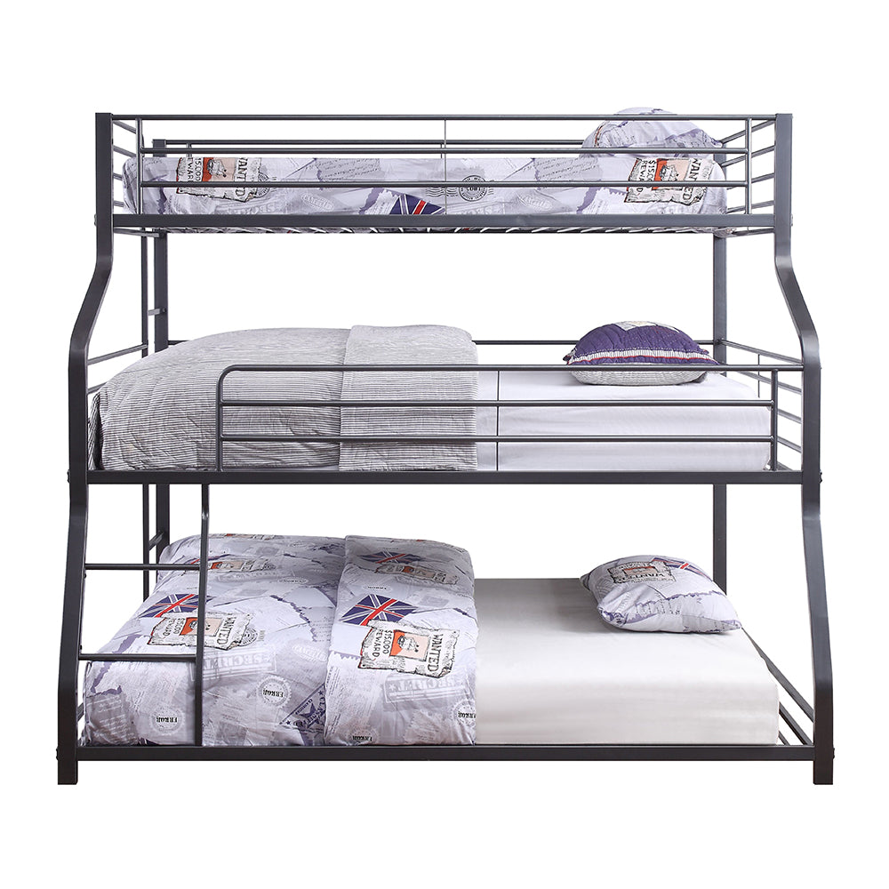Caius II Triple Bunk Bed - Twin/Full/Queen - Ornate Home