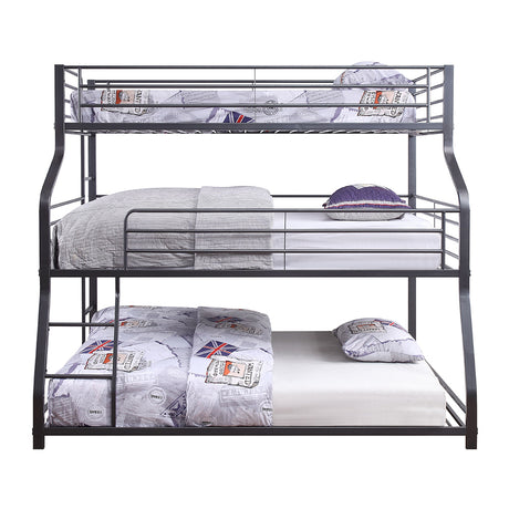 Caius II Triple Bunk Bed - Twin/Full/Queen - Ornate Home