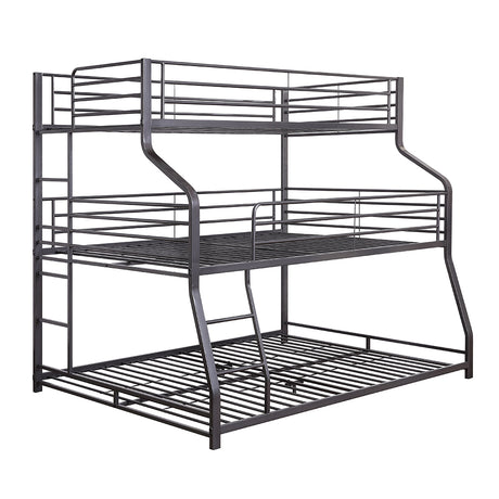 Caius II Triple Bunk Bed - Twin/Full/Queen - Ornate Home