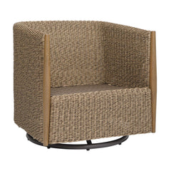Cala Brown Outdoor Swivel Rocking Chair - Ornate Home