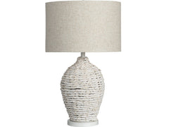 Cala Saona White Table Lamp - Ornate Home