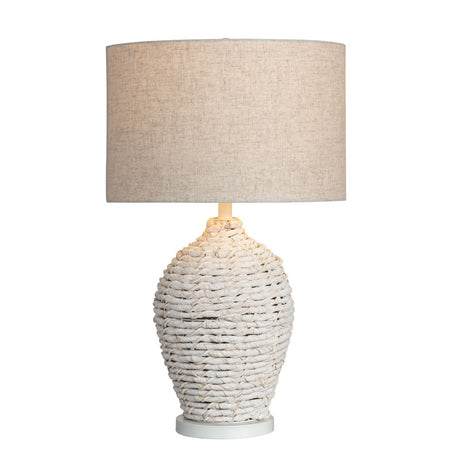 Cala Saona White Table Lamp - Ornate Home