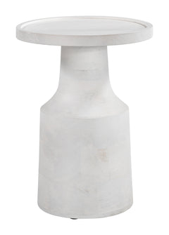 Cala White Side Table - Ornate Home