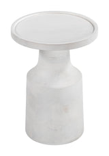 Cala White Side Table - Ornate Home
