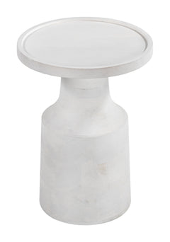 Cala White Side Table - Ornate Home