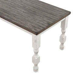 Calabria Antique White/Gray 7 Pc Counter Ht Table Set - Ornate Home