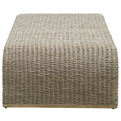 Calabria Brown Woven Seagrass Coffee Table - Ornate Home