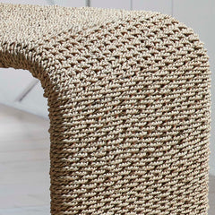 Calabria Brown Woven Seagrass End Table - Ornate Home