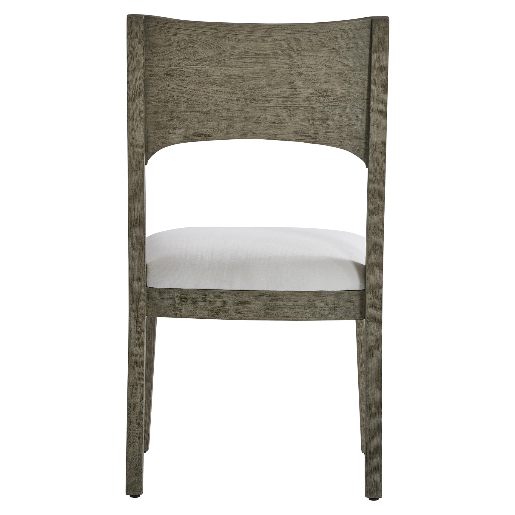 Calais Weathered Teak/White/Cream Outdoor Side Chair - Ornate Home