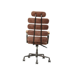 Calan Vintage Whiskey Top Grain Leather Office Chair - Ornate Home