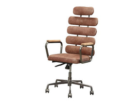 Calan Vintage Whiskey Top Grain Leather Office Chair - Ornate Home
