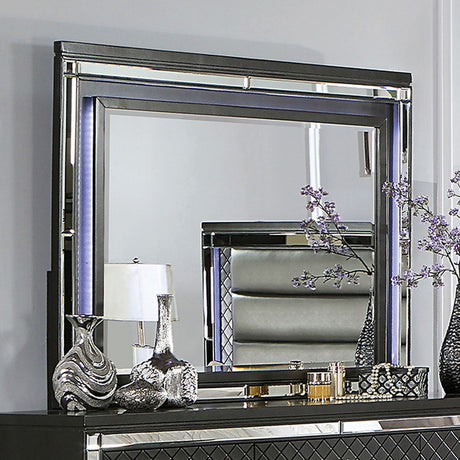 Calandria Gray Mirror - Ornate Home