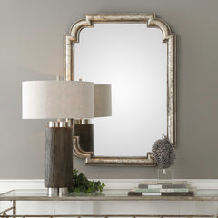 Calanna Antique Silver Mirror - Ornate Home