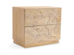 Calavaras Bleached Teak/Teak Nightstand - Ornate Home