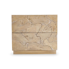 Calavaras Bleached Teak/Teak Nightstand - Ornate Home