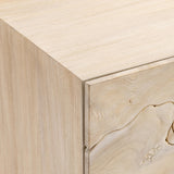 Calavaras Bleached Teak/Teak Nightstand - Ornate Home