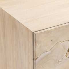 Calavaras Bleached Teak/Teak Nightstand - Ornate Home