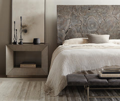 Calavaras Smoke King Panel Bed - Ornate Home