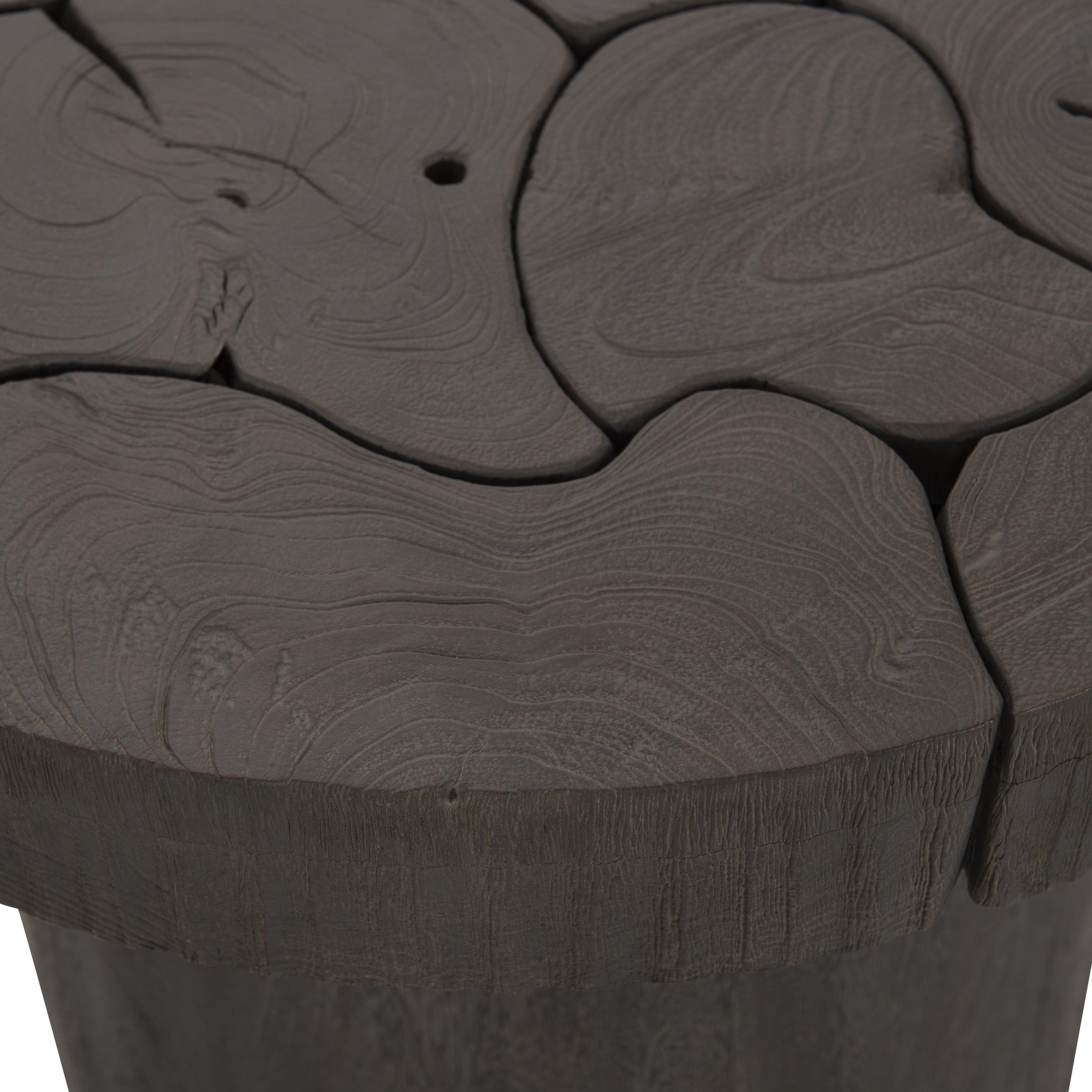 Calavaras Smoked Truffle Side Table - Ornate Home