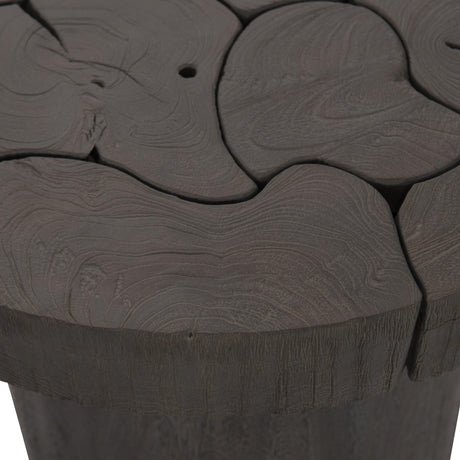 Calavaras Smoked Truffle Side Table - Ornate Home