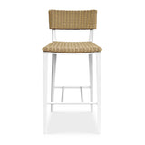 Calbas White Outdoor Bar Stool - Ornate Home
