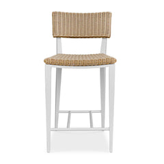 Calbas White Outdoor Counter Stool - Ornate Home