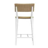 Calbas White Outdoor Counter Stool - Ornate Home