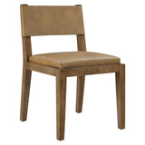 Calder Toast Vegan Leather Dining Side Chair - Ornate Home