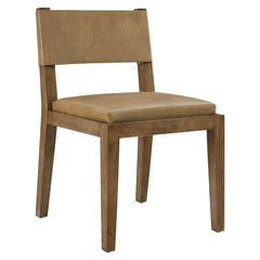 Calder Toast Vegan Leather Dining Side Chair - Ornate Home