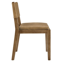 Calder Toast Vegan Leather Dining Side Chair - Ornate Home
