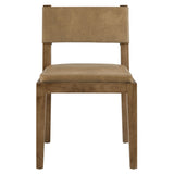 Calder Toast Vegan Leather Dining Side Chair - Ornate Home